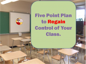 Even the most experienced teachers have 'that' class that challenges their authority, talks when the teacher is talking, and prevents others from learning. After you have tried the usual tips, follow the plan in this blog and regain control of your class.