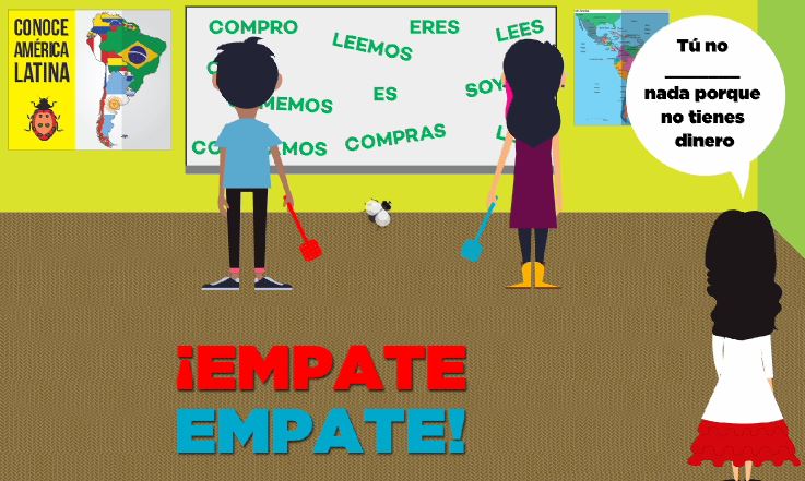 Spanish Verb EMPATAR - to draw (a game). Regular AR family