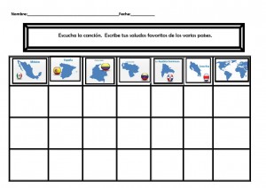 60 saludos worksheet for improving acceptance of differences