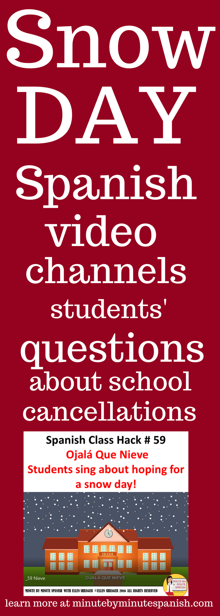 Spanish Winter Songs Ojála que Nieve y Súper Juego Minute by Minute